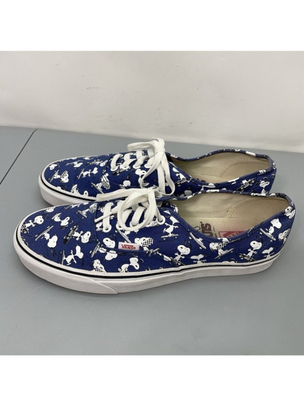 Vans x Peanuts Canvas Sneakers Shoes Snoopy Skateboarding Blue Mens 12 - Picture 8 of 14